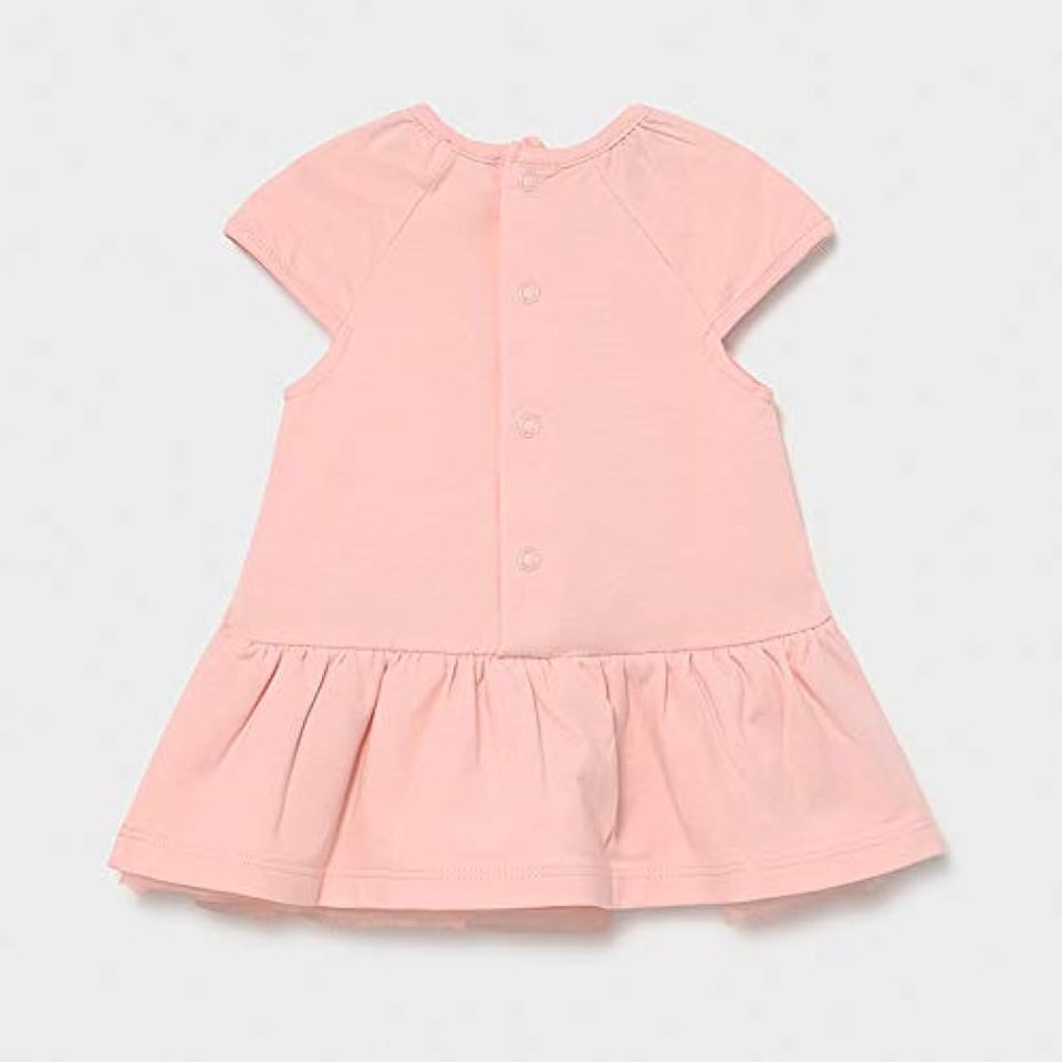 Vestito in cotone con tulle Rosa taglia 12 mesi Mayoral