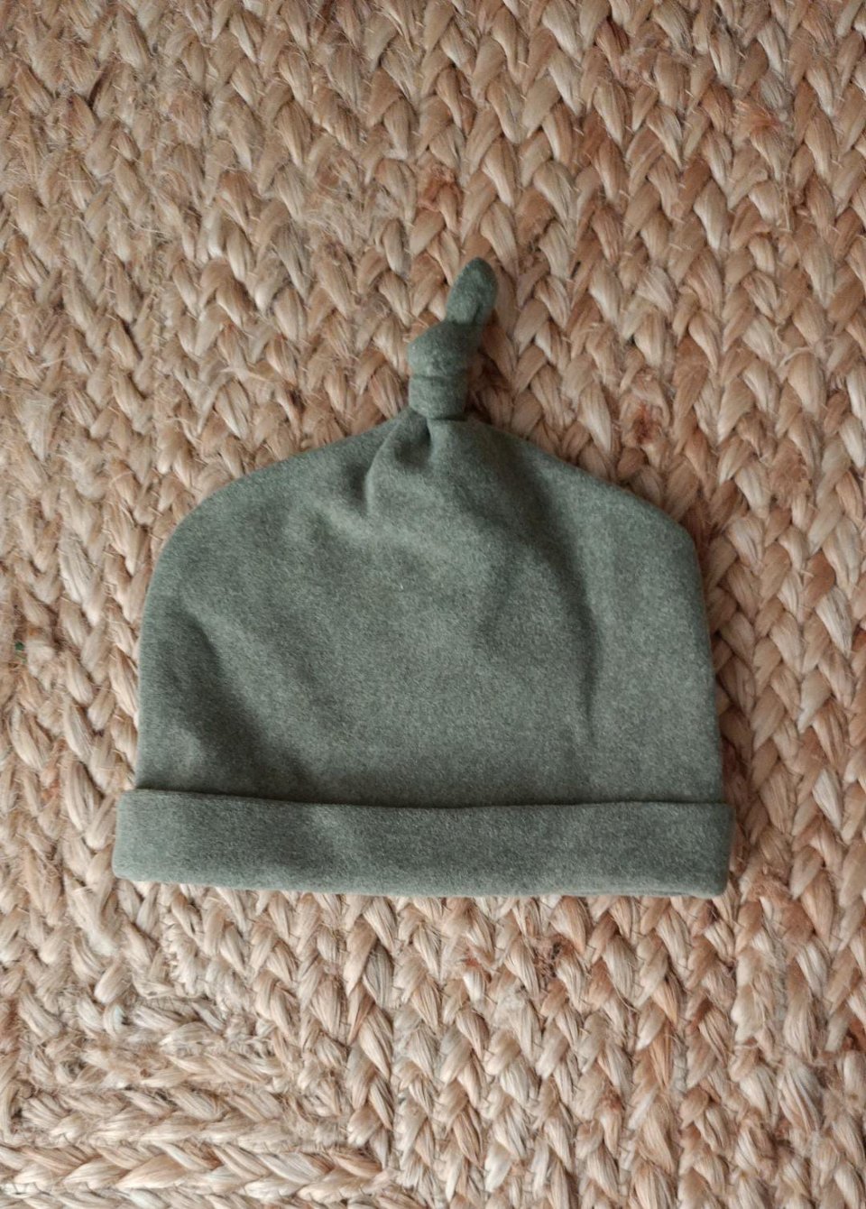 Cappellino in pile Verde Oliva taglia 0-3 mesi Marlù