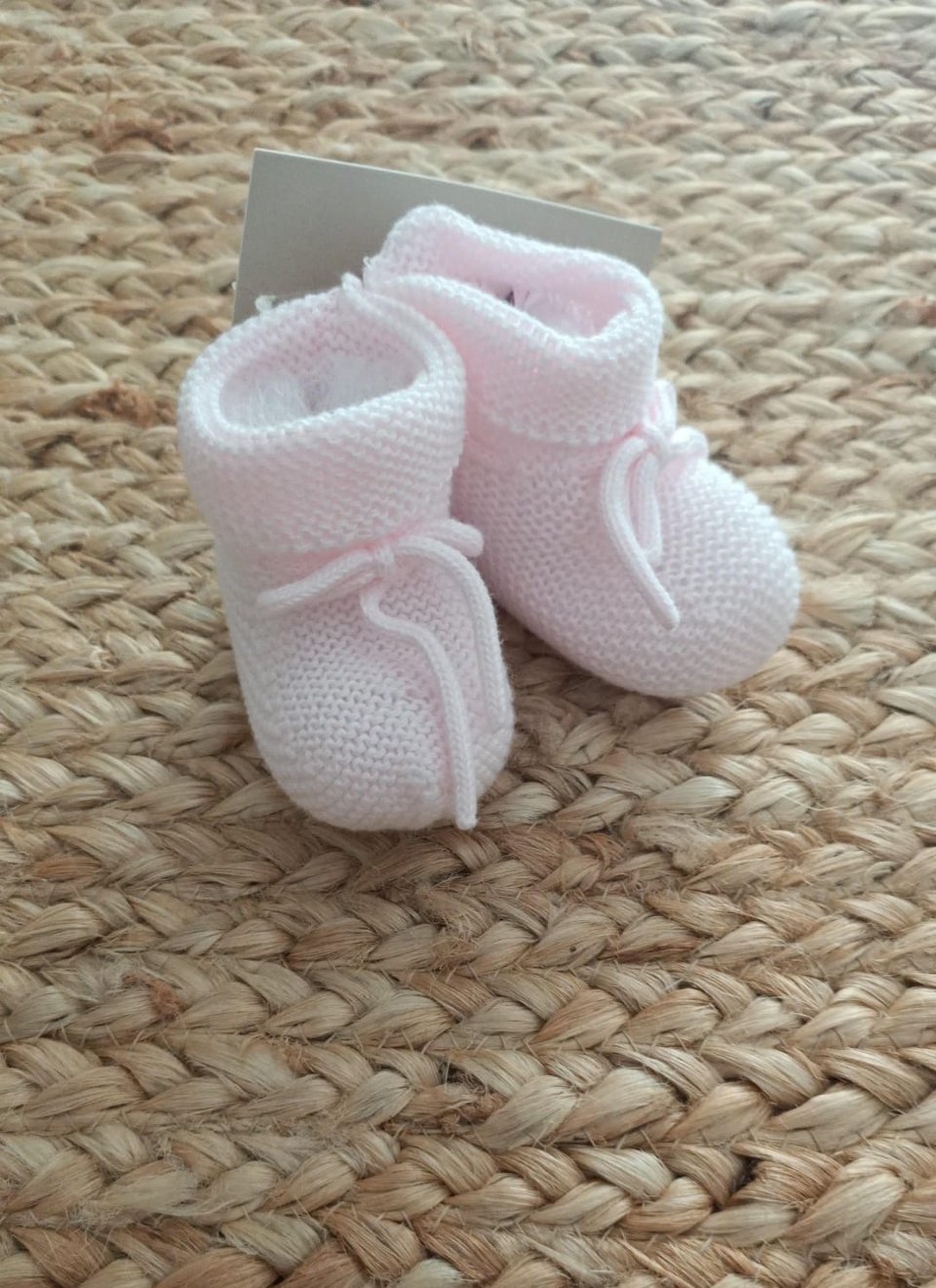 Babbucce in filo di puro cotone Rosa taglia 1 mese Paz Rodriguez