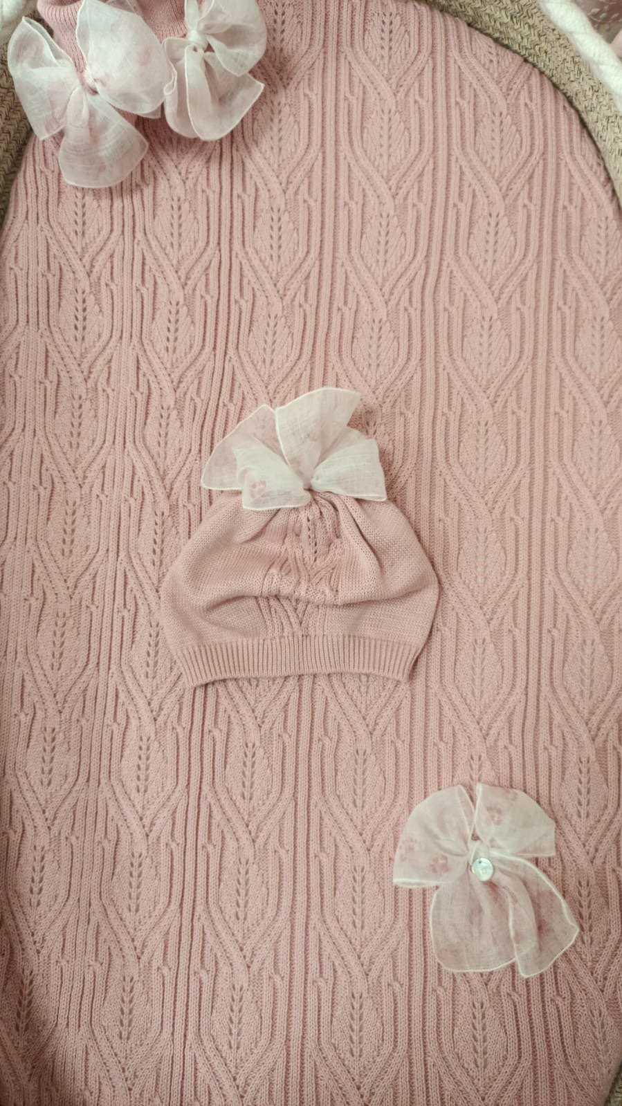 Cappellino in filo di puro cotone Melograno taglia unica Marlù