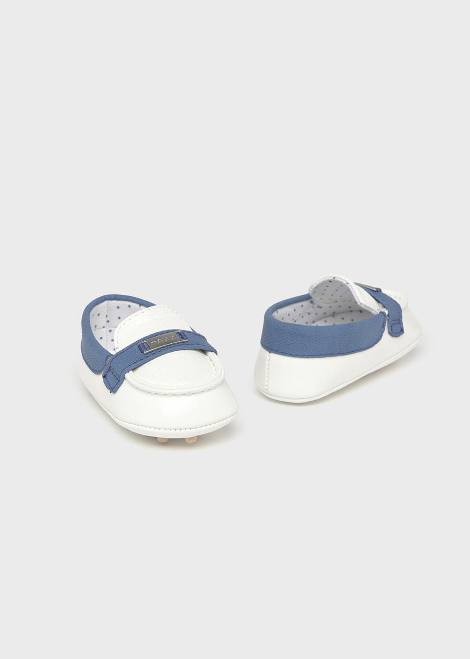 Mocassini neonato Bianco / Azzurro Mayoral