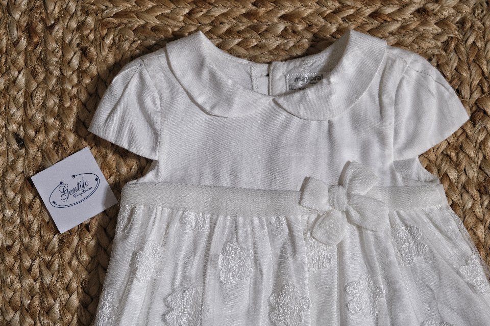 Abito elegante con culotte Crudo taglia 12 mesi Mayoral