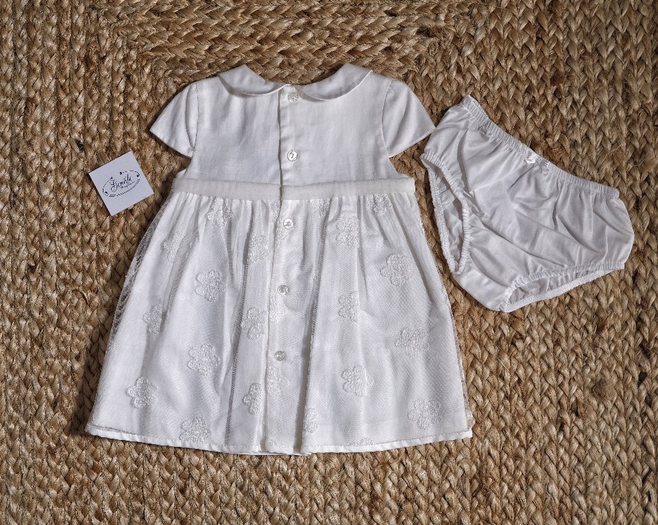 Abito elegante con culotte Crudo taglia 12 mesi Mayoral