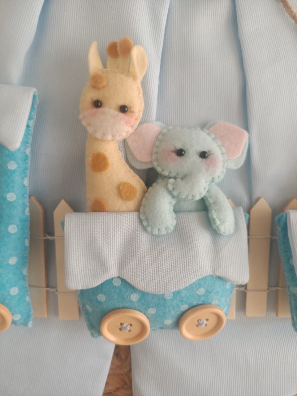 Fiocco trenino con animali art.16 Gentile Baby Couture