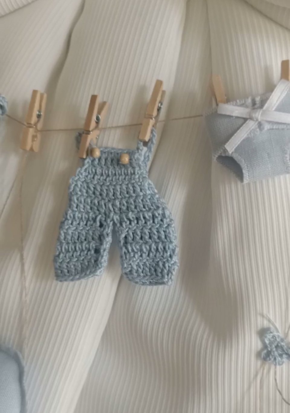 Fiocco nascita panni stesi art. 18S Gentile Baby Couture