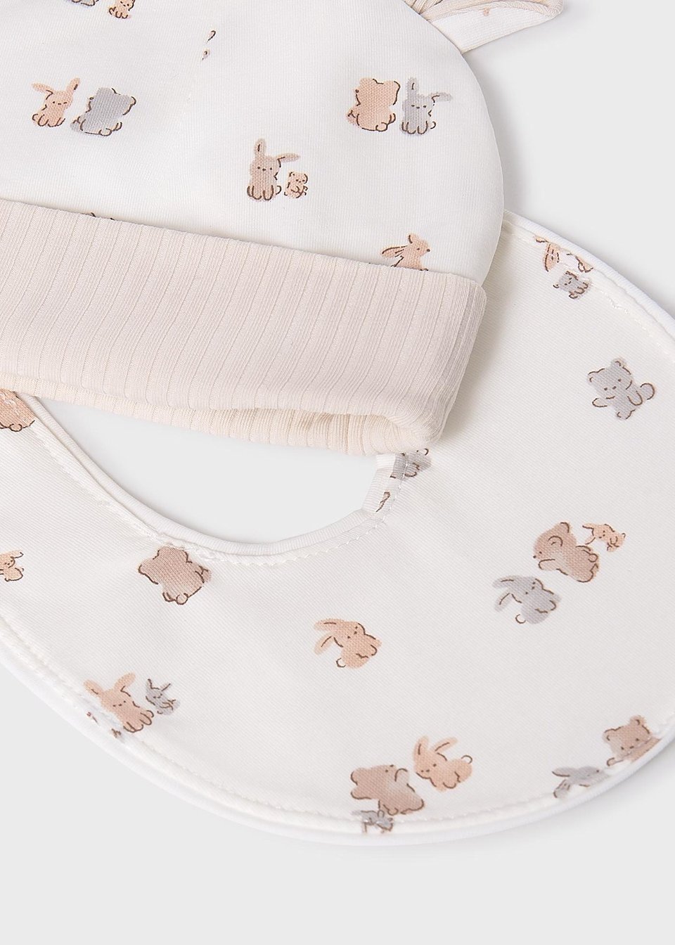 Completo 3 pezzi in jersey di cotone Panna Mayoral