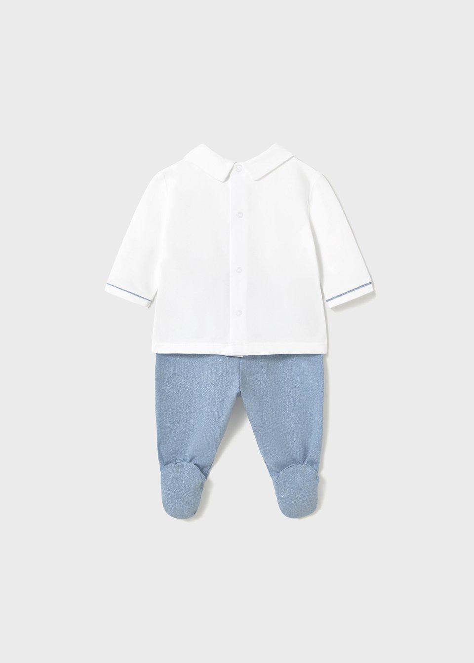 Completo 2 pezzi in jersey di cotone Azzurro Mayoral