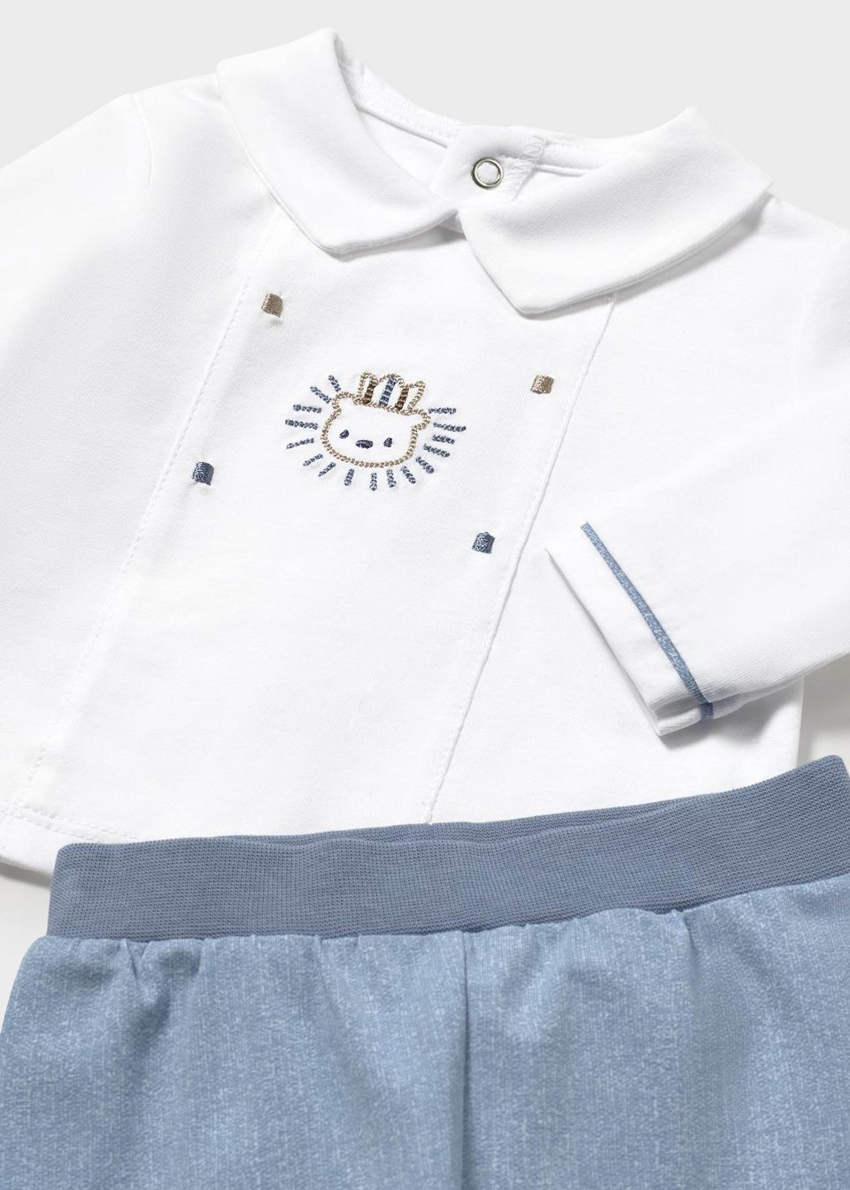 Completo 2 pezzi in jersey di cotone Azzurro Mayoral