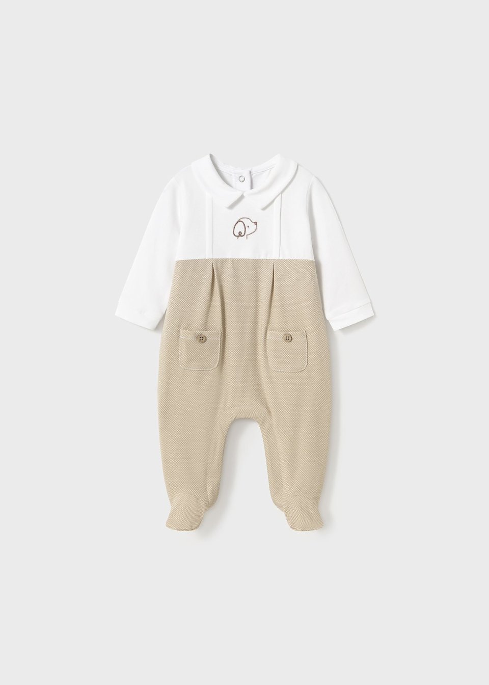 Tutina in jersey di cotone Bianco / Beige Mayoral