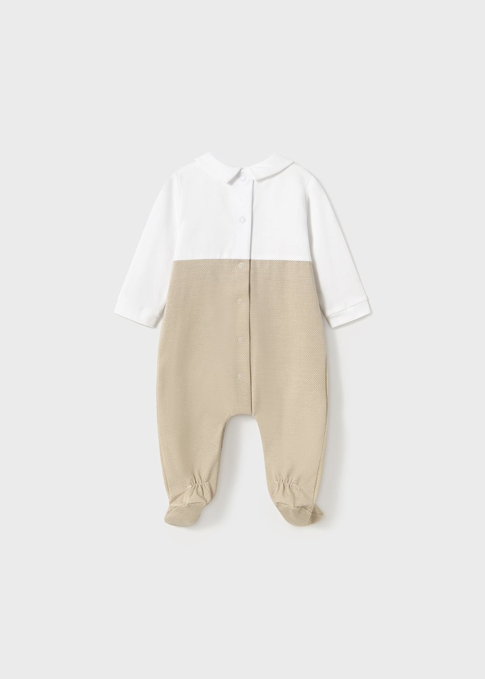 Tutina in jersey di cotone Bianco / Beige Mayoral