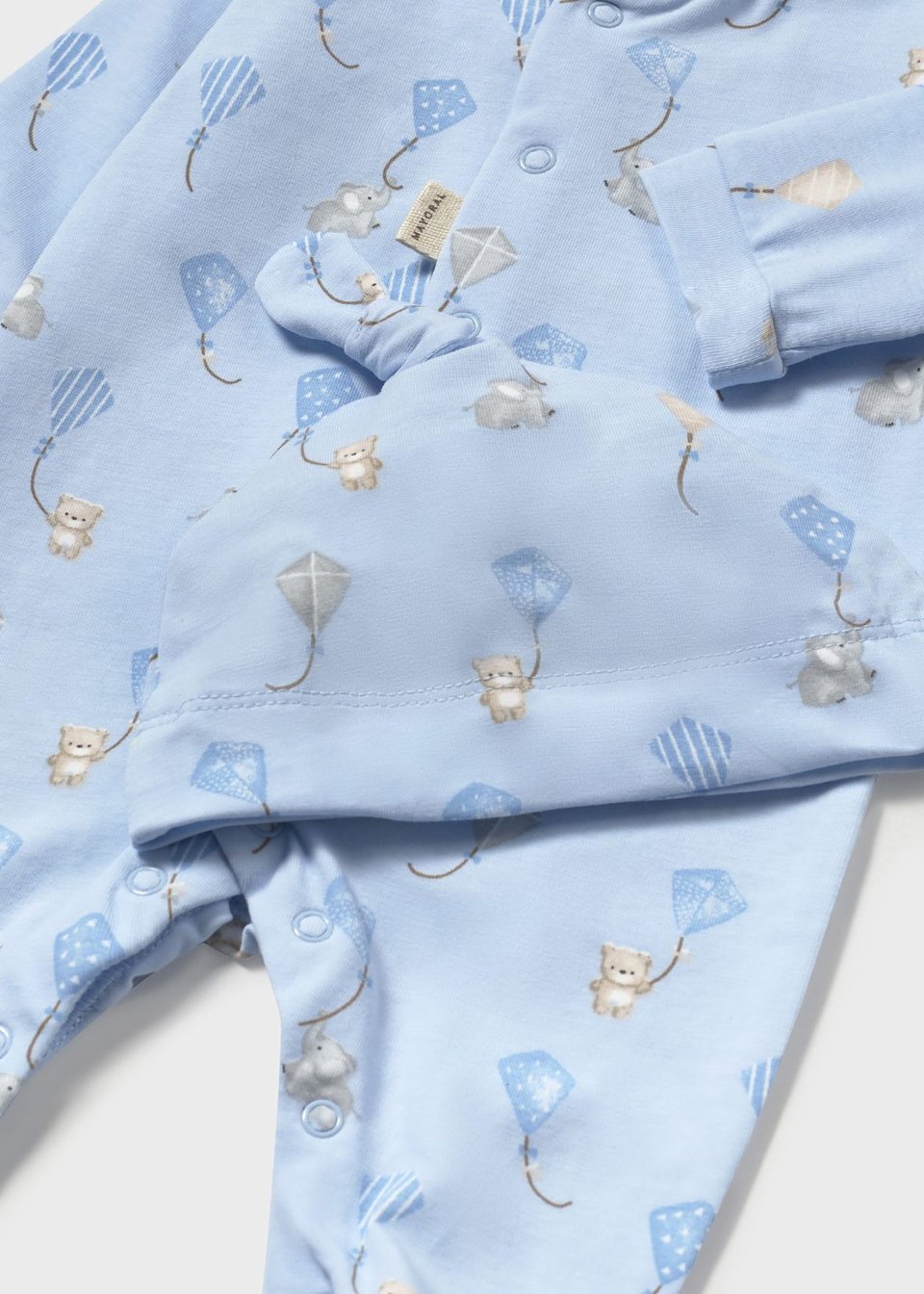 Tutina in jersey di cotone con cappellino Cielo Mayoral