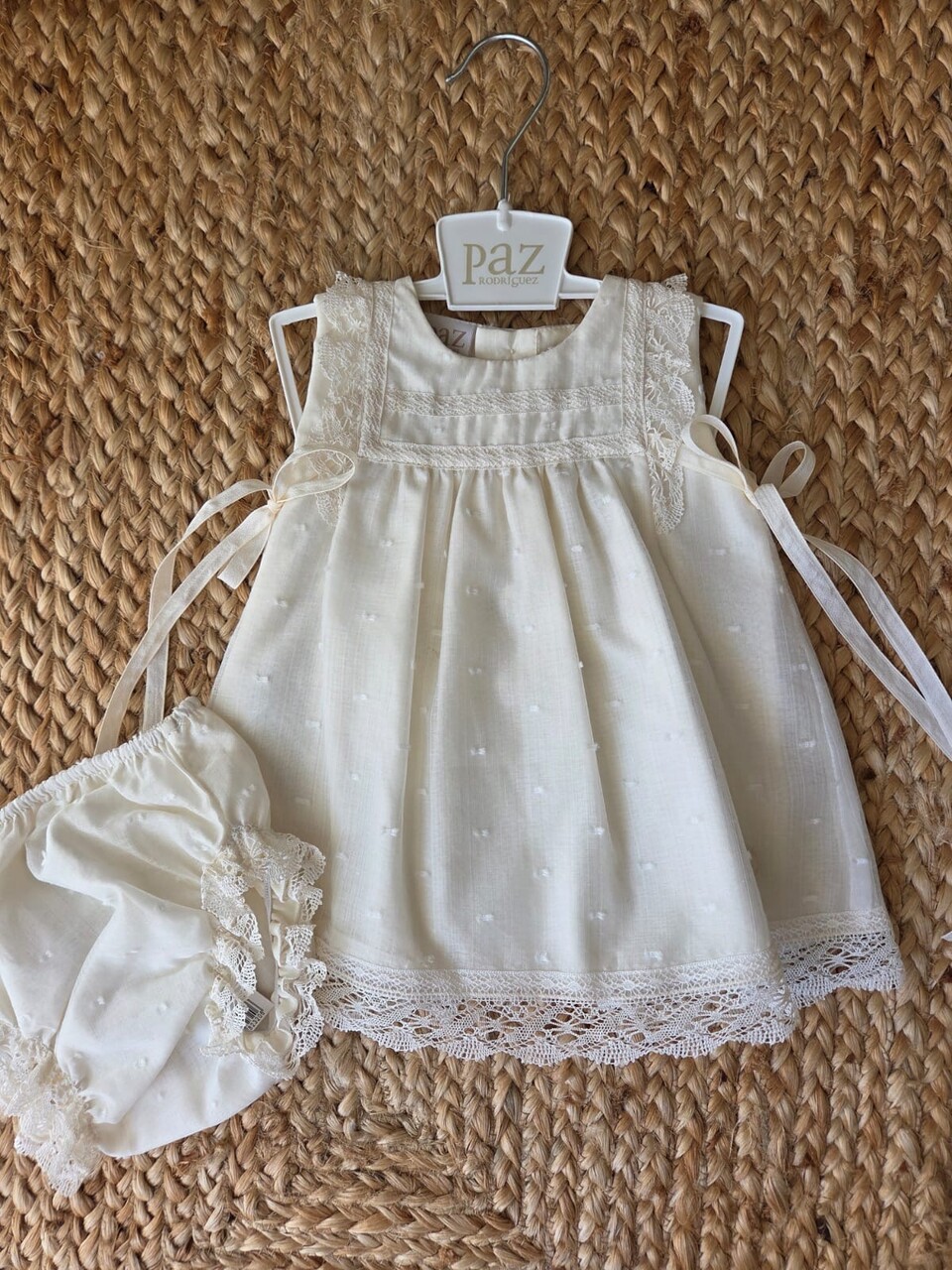 Abito elegante con culotte Beige Paz Rodriguez
