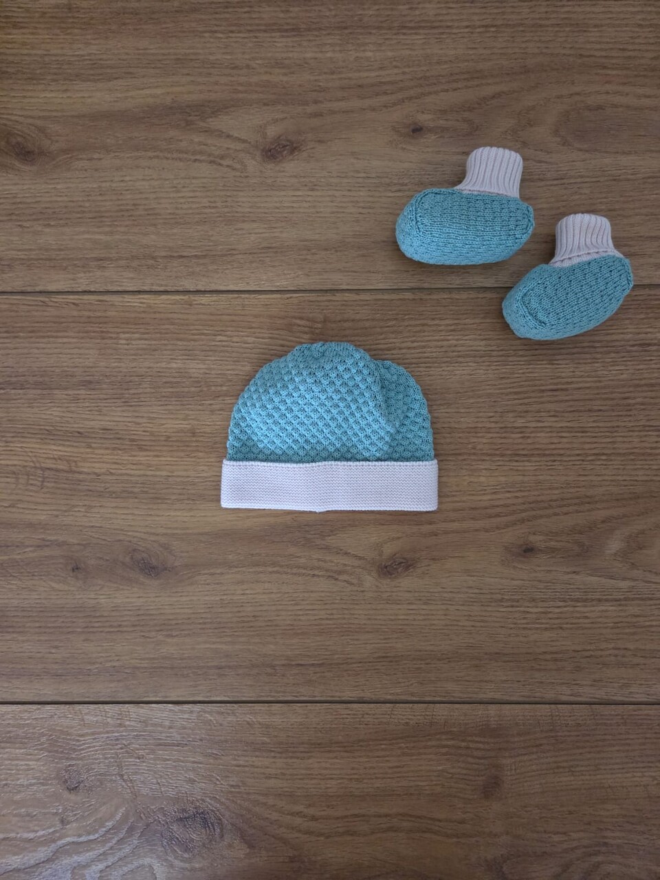 Cappellino in pura lana Verde Salvia / Natural Bio Marlù