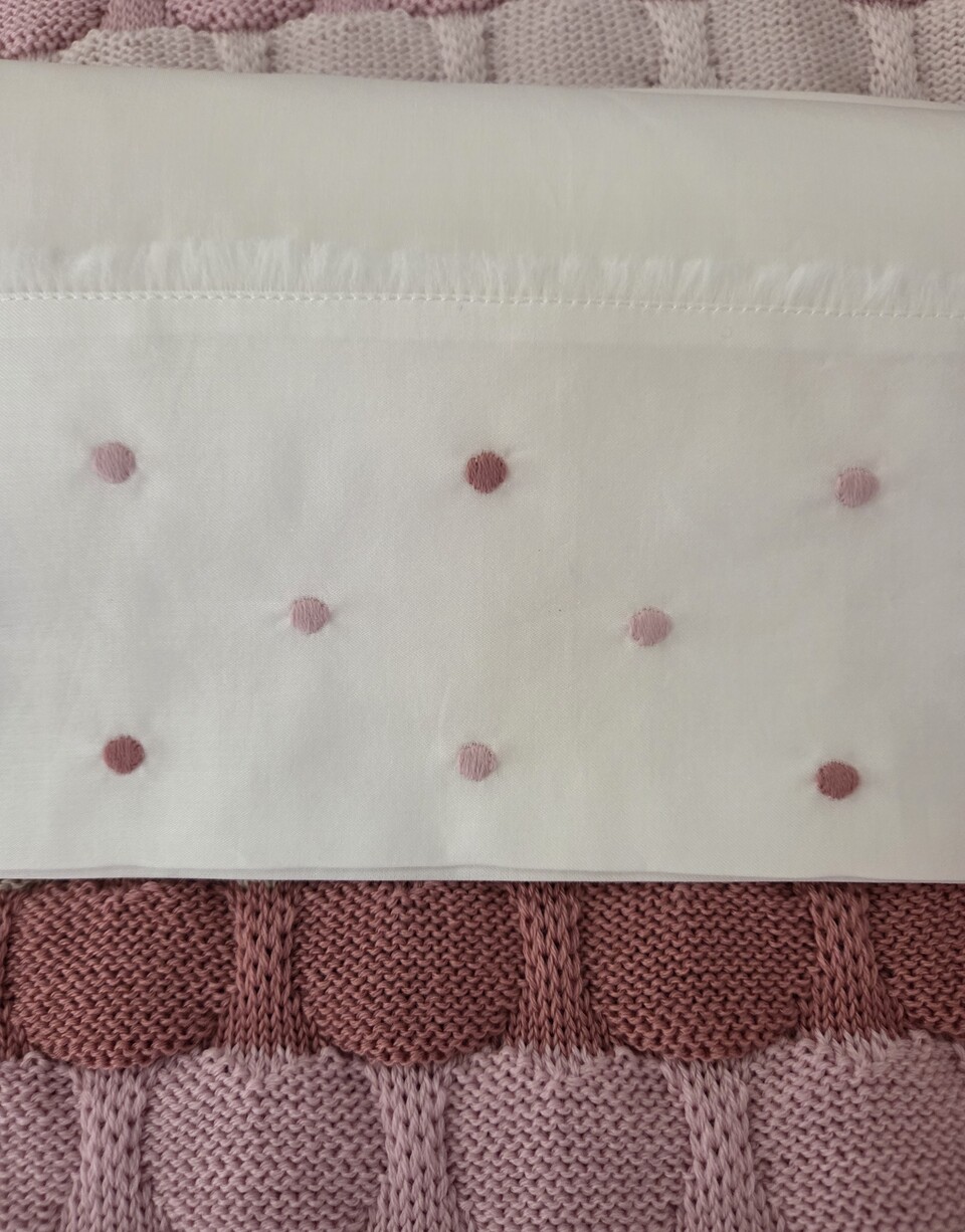 Set lenzuolino 3 pezzi per carrozzina Vaniglia / Marsala / Ciclamino Marlù