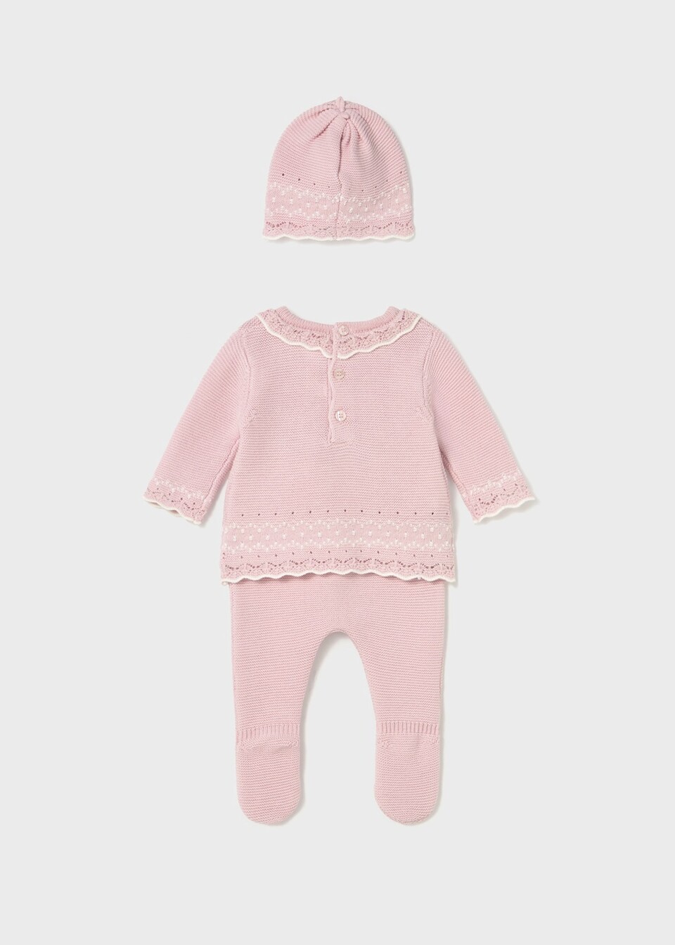 Completo 3 pezzi in caldo cotone Rosa Mayoral