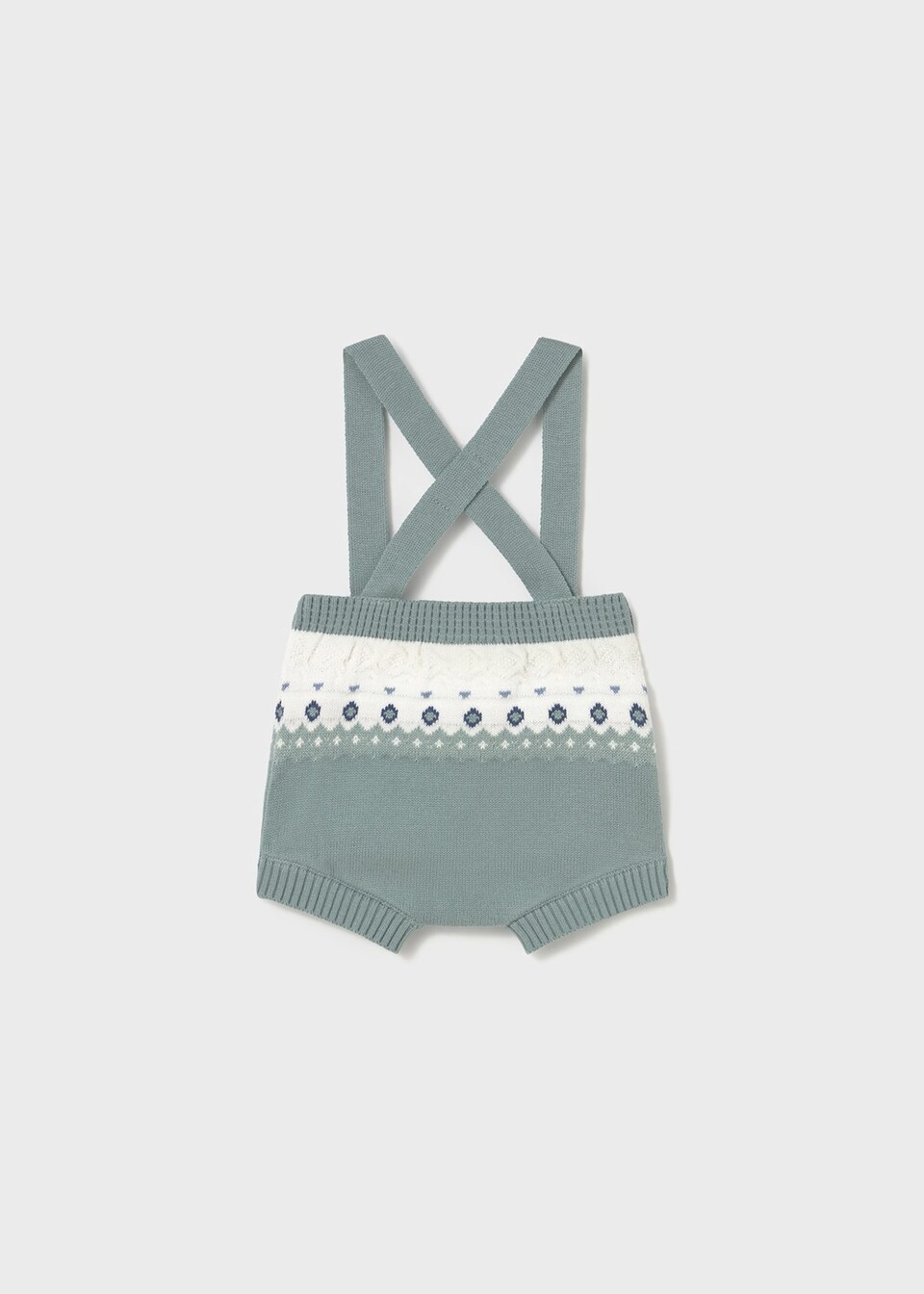 Completo 3 pezzi in caldo cotone Verde / Bianco Mayoral