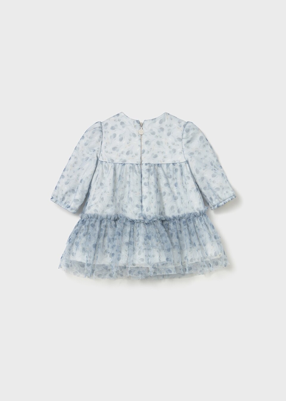 Vestito in caldo cotone e tulle Mineral Mayoral