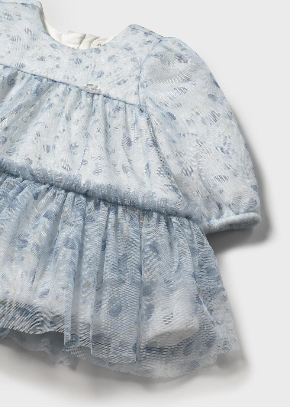 Vestito in caldo cotone e tulle Mineral Mayoral