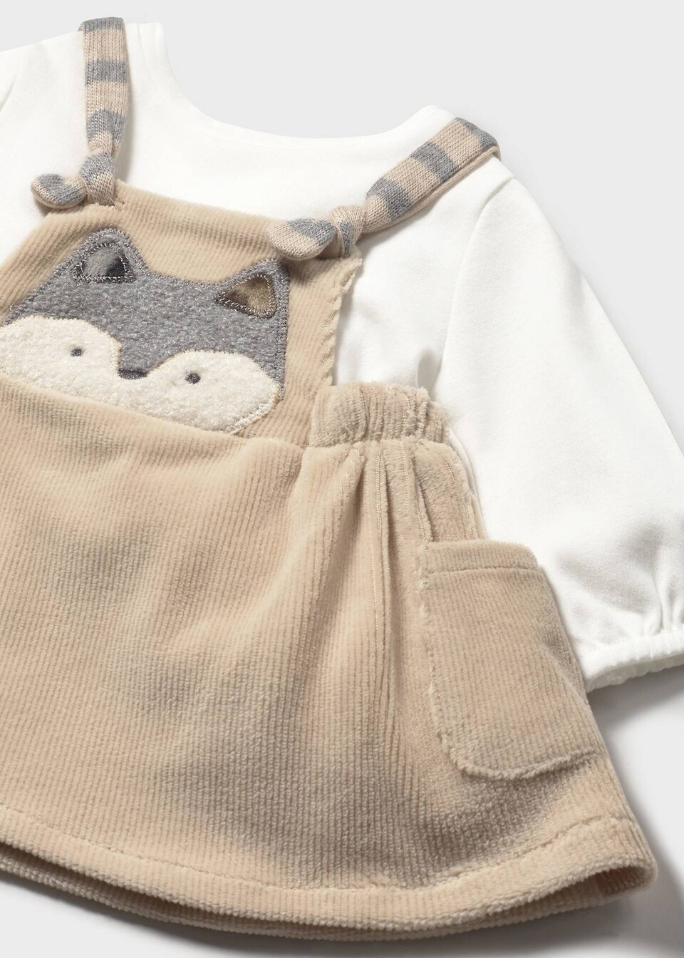 Vestito in caldo cotone con salopette integrata Mayoral