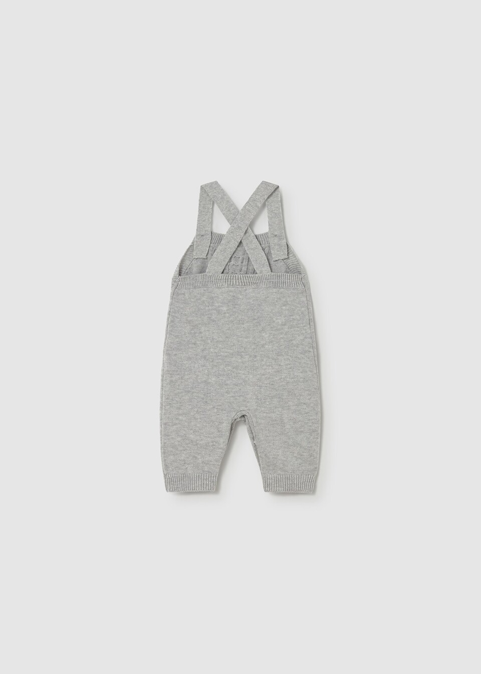 Completo salopette 3 pezzi Panna / Grigio / Nocciola Mayoral