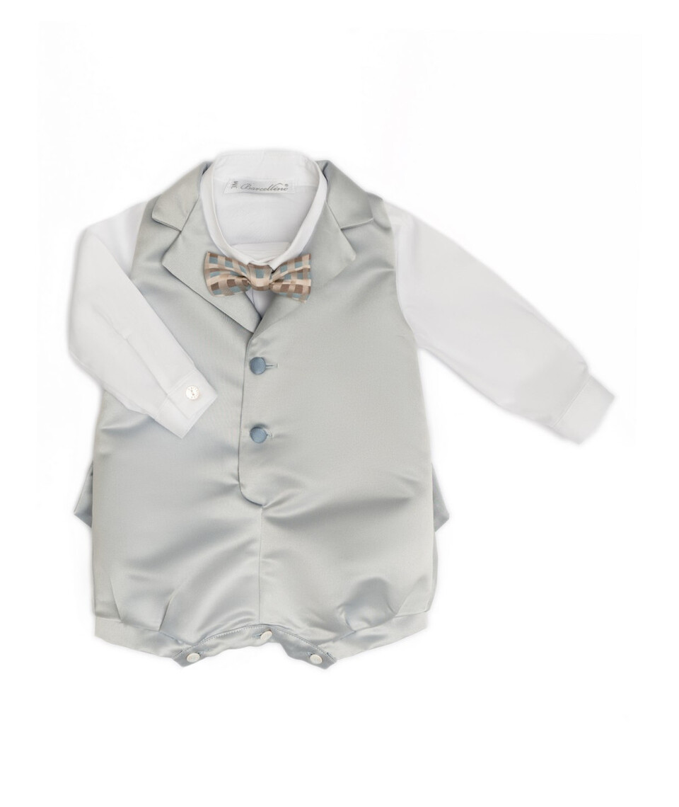 Completo elegante 3 pezzi Cielo Polvere Barcellino