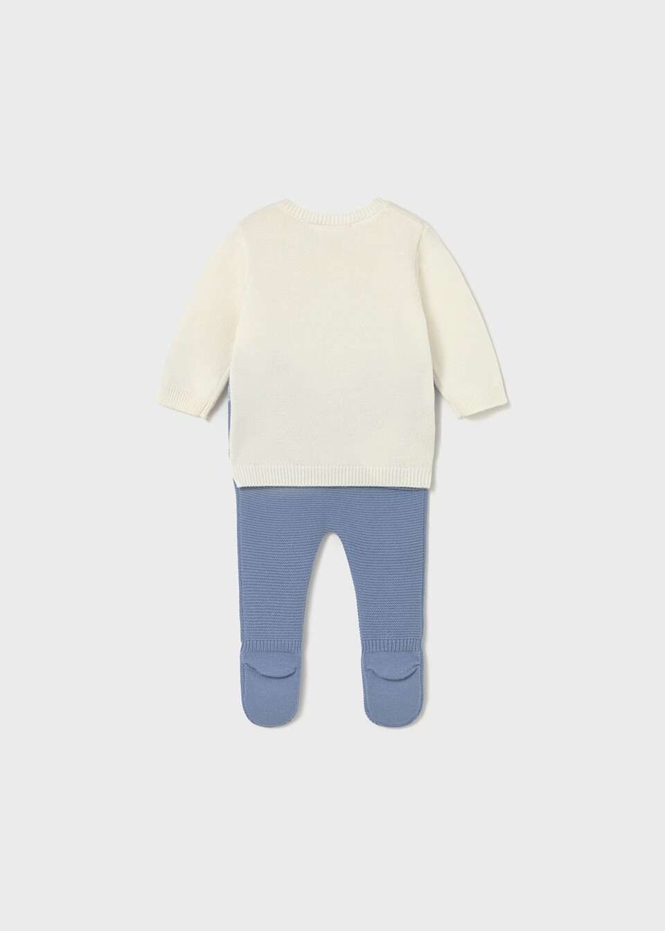 Completo 2 pezzi in caldo cotone Panna / Azzurro Mayoral
