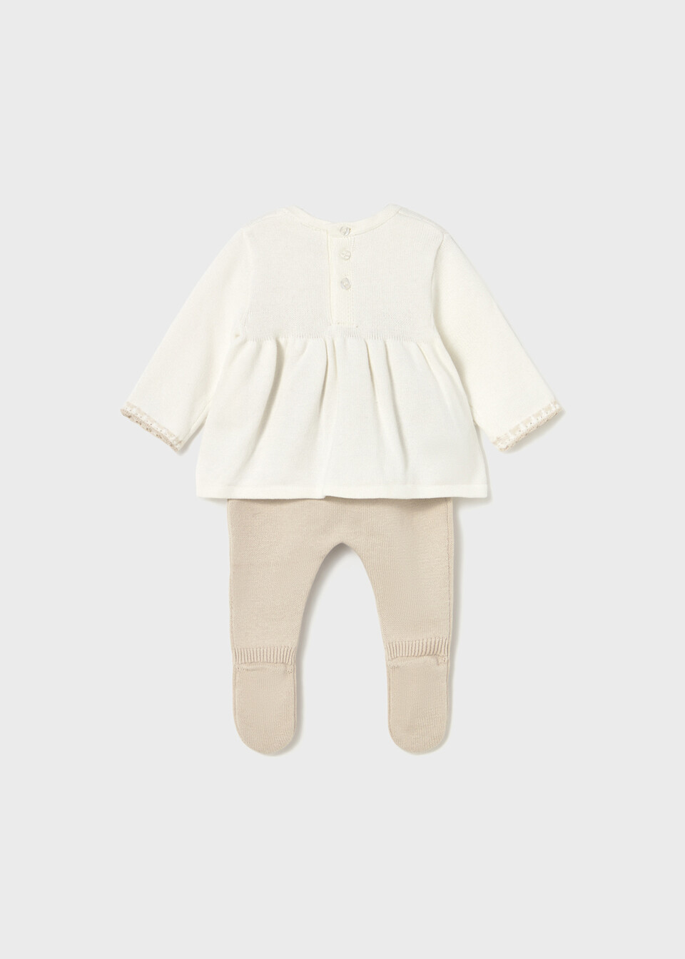 Completo 2 pezzi in caldo cotone Panna / Beige Mayoral