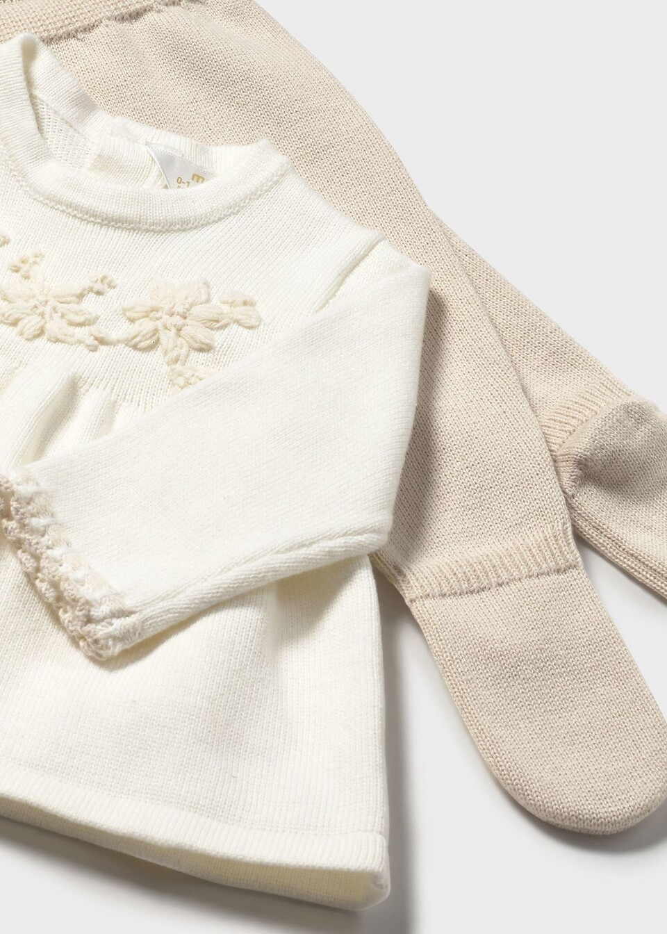 Completo 2 pezzi in caldo cotone Panna / Beige Mayoral