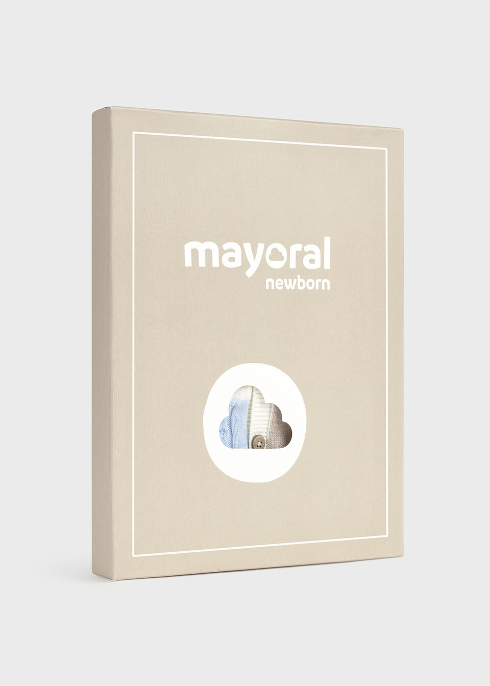 Completo salopette 3 pezzi Panna / Azzurro / Tortora Mayoral