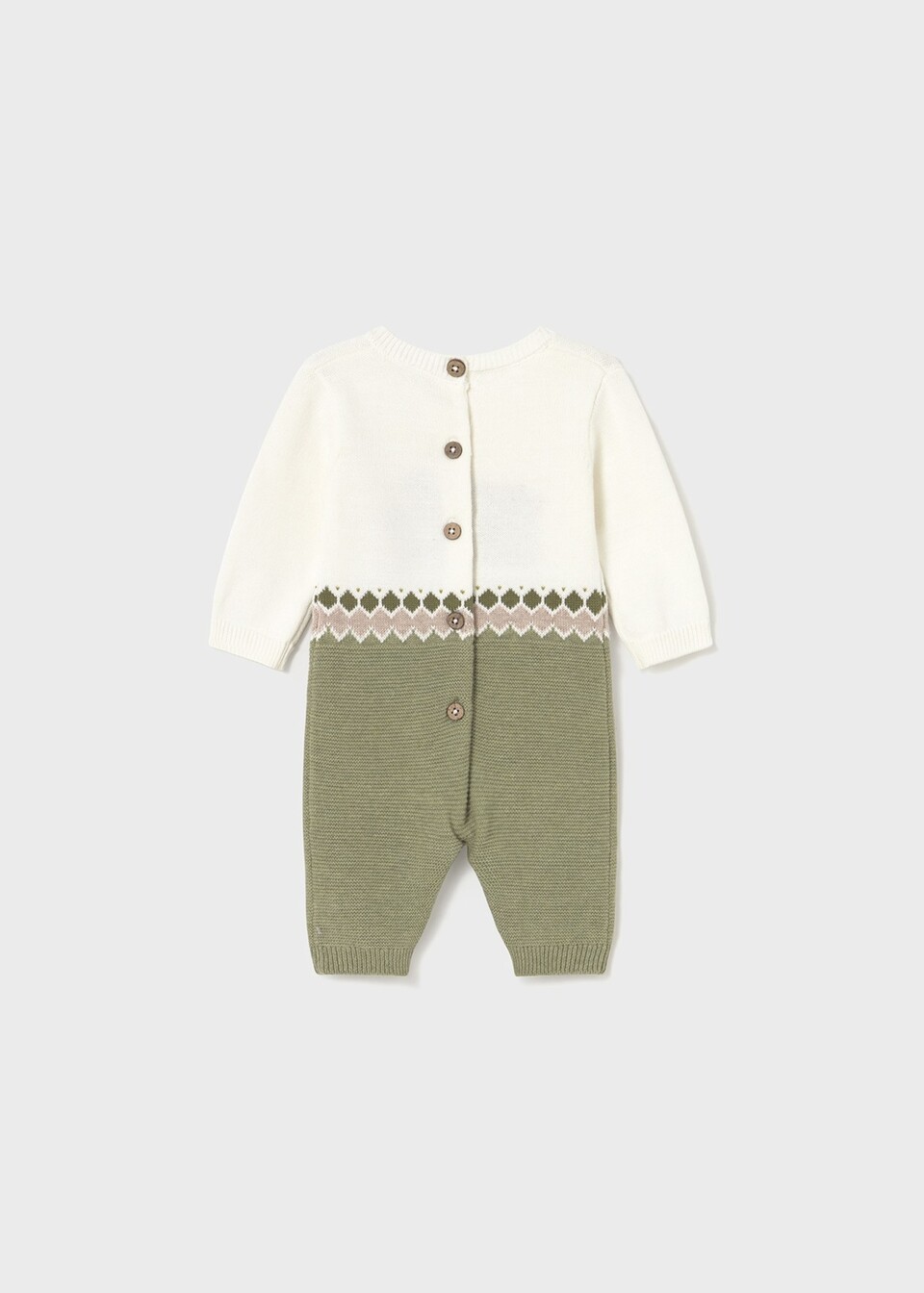 Tutina in caldo cotone Panna / Verde / Tortora Mayoral