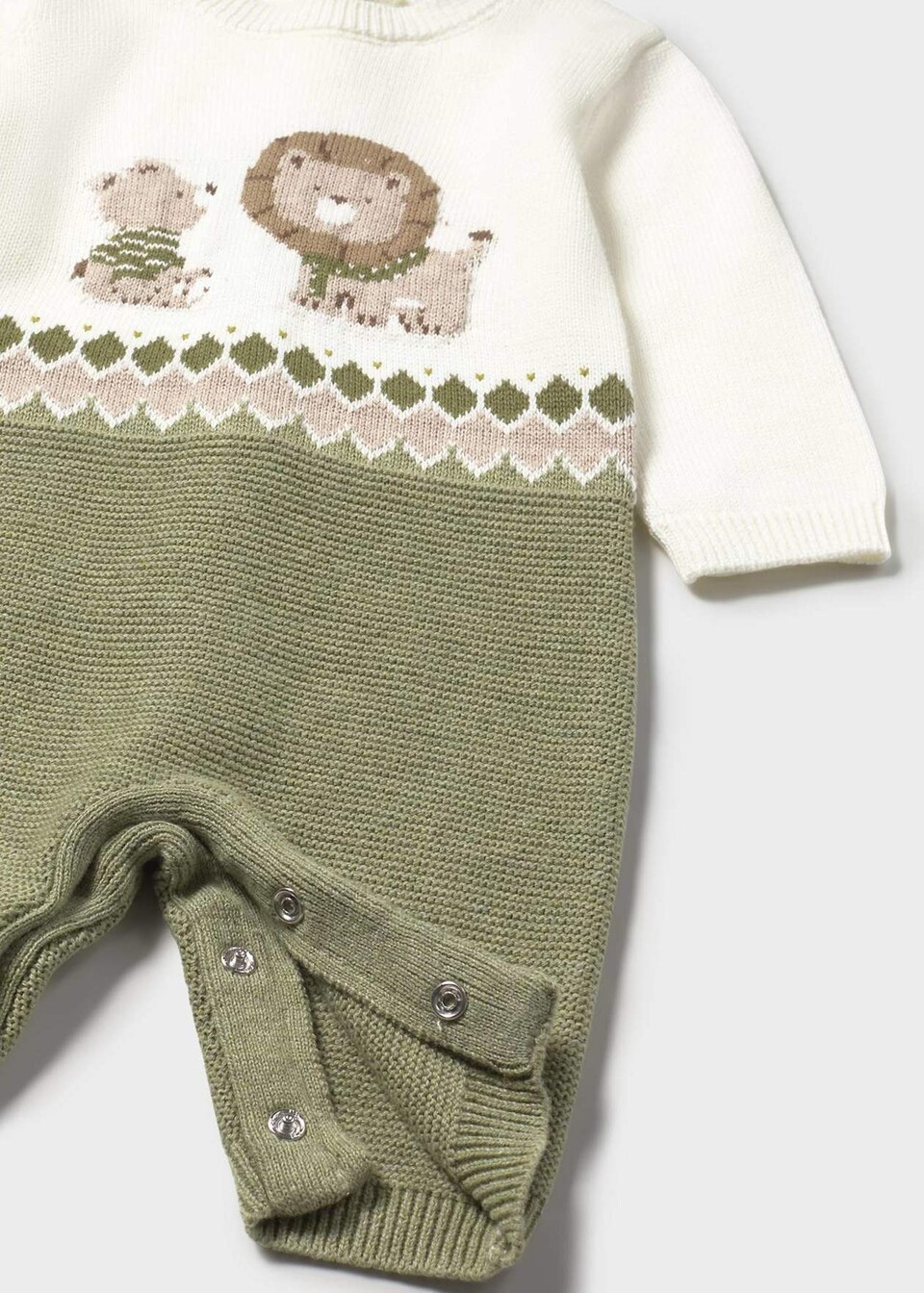 Tutina in caldo cotone Panna / Verde / Tortora Mayoral