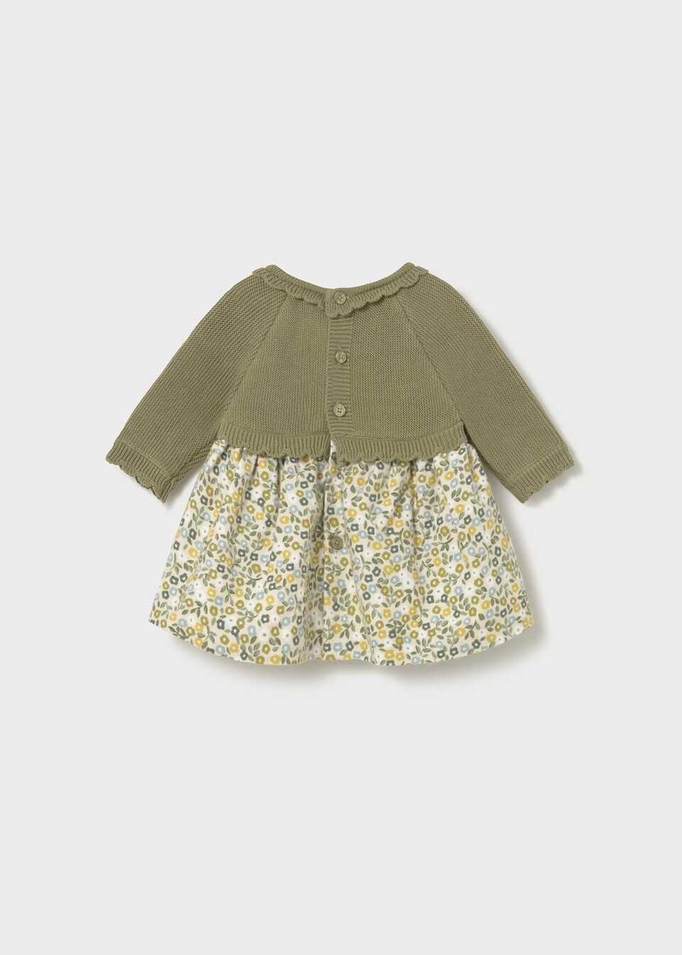 Vestito in caldo cotone Verde Oliva Mayoral