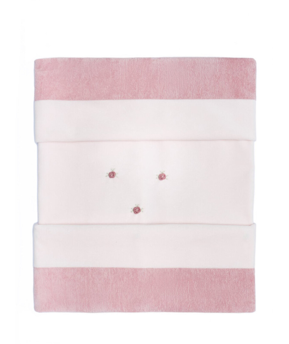 Copertina per carrozzina sfoderabile in ciniglia Rosa Barcellino