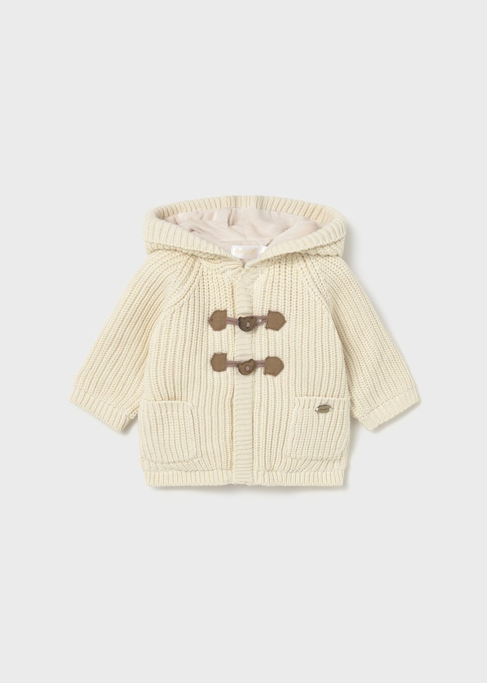 Cardigan neonato con pellicciotto interno Panna Mayoral