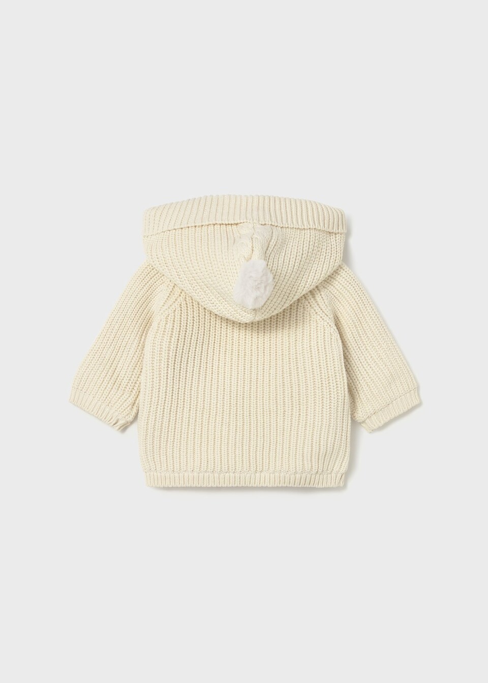 Cardigan neonato con pellicciotto interno Panna Mayoral