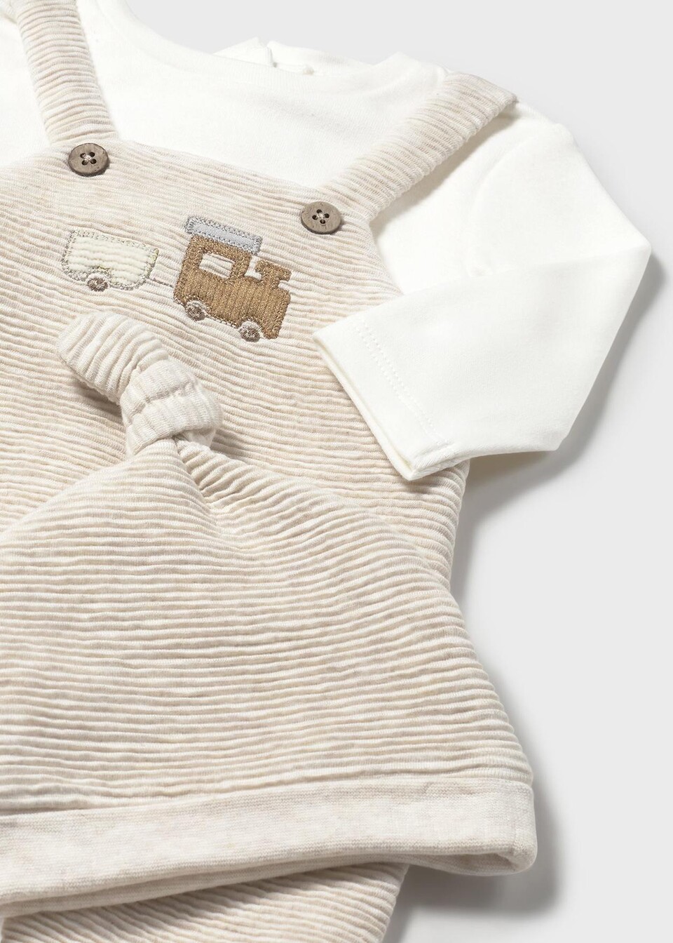 Tutina in caldo cotone con cappellino Panna Mayoral