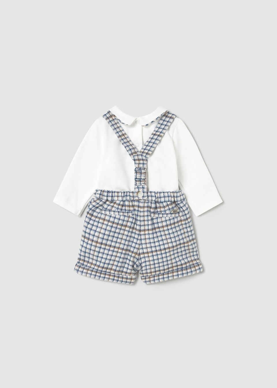Completo 2 pezzi in caldo cotone Bianco / Azzurro Mayoral
