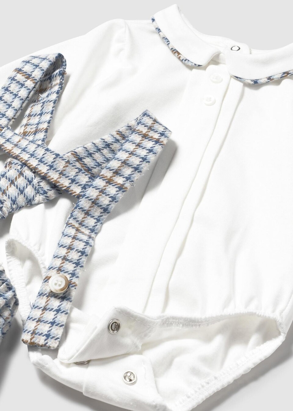 Completo 2 pezzi in caldo cotone Bianco / Azzurro Mayoral