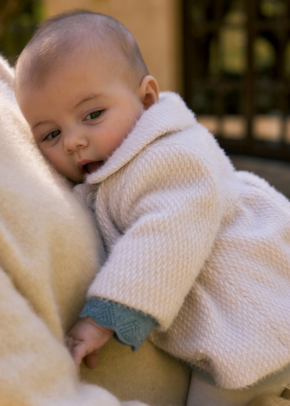 Cappotto teddy neonata Tortora Mayoral