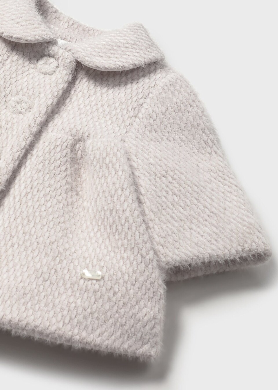 Cappotto teddy neonata Tortora Mayoral