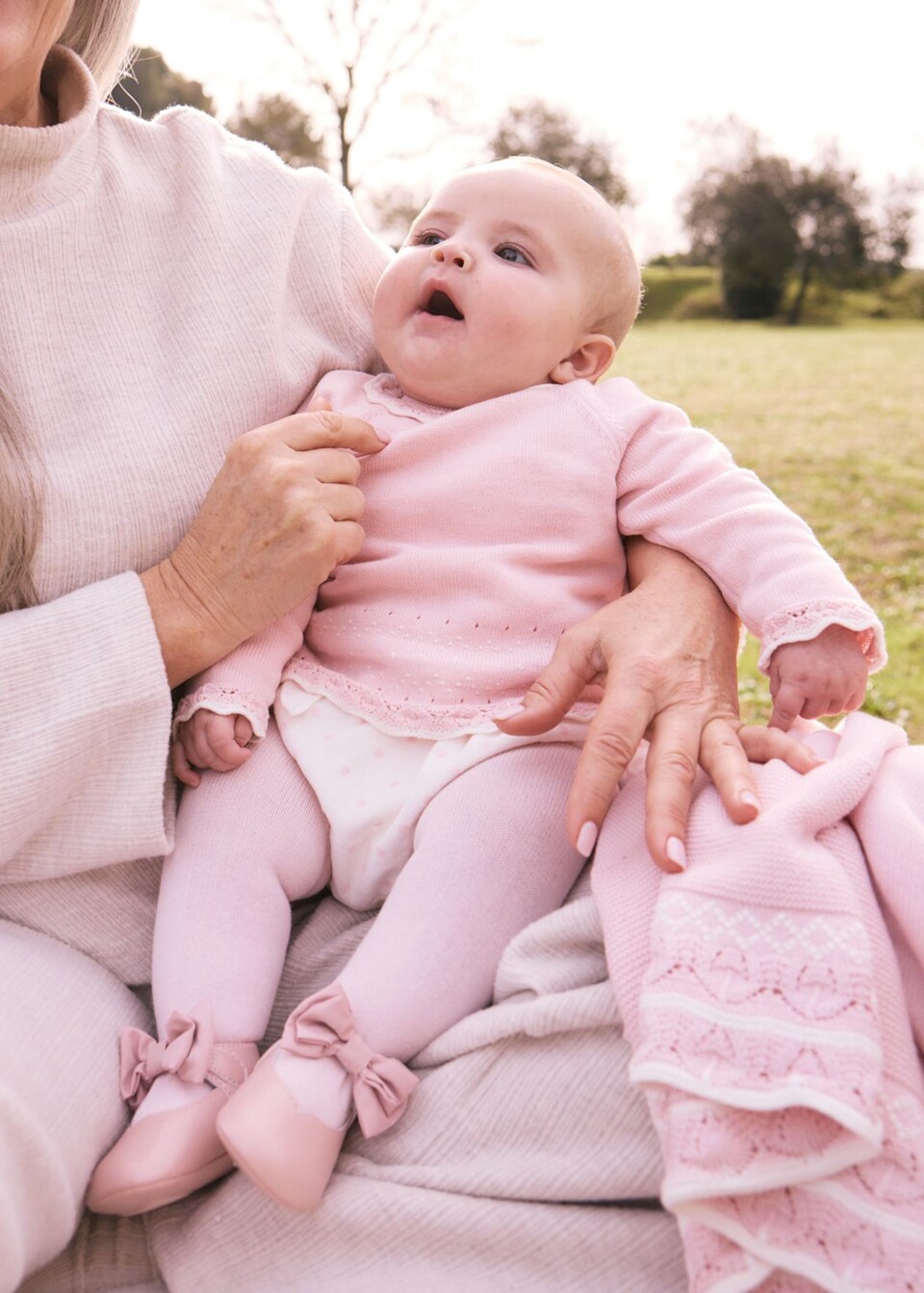 Completo 3 pezzi in caldo cotone Rosa Mayoral