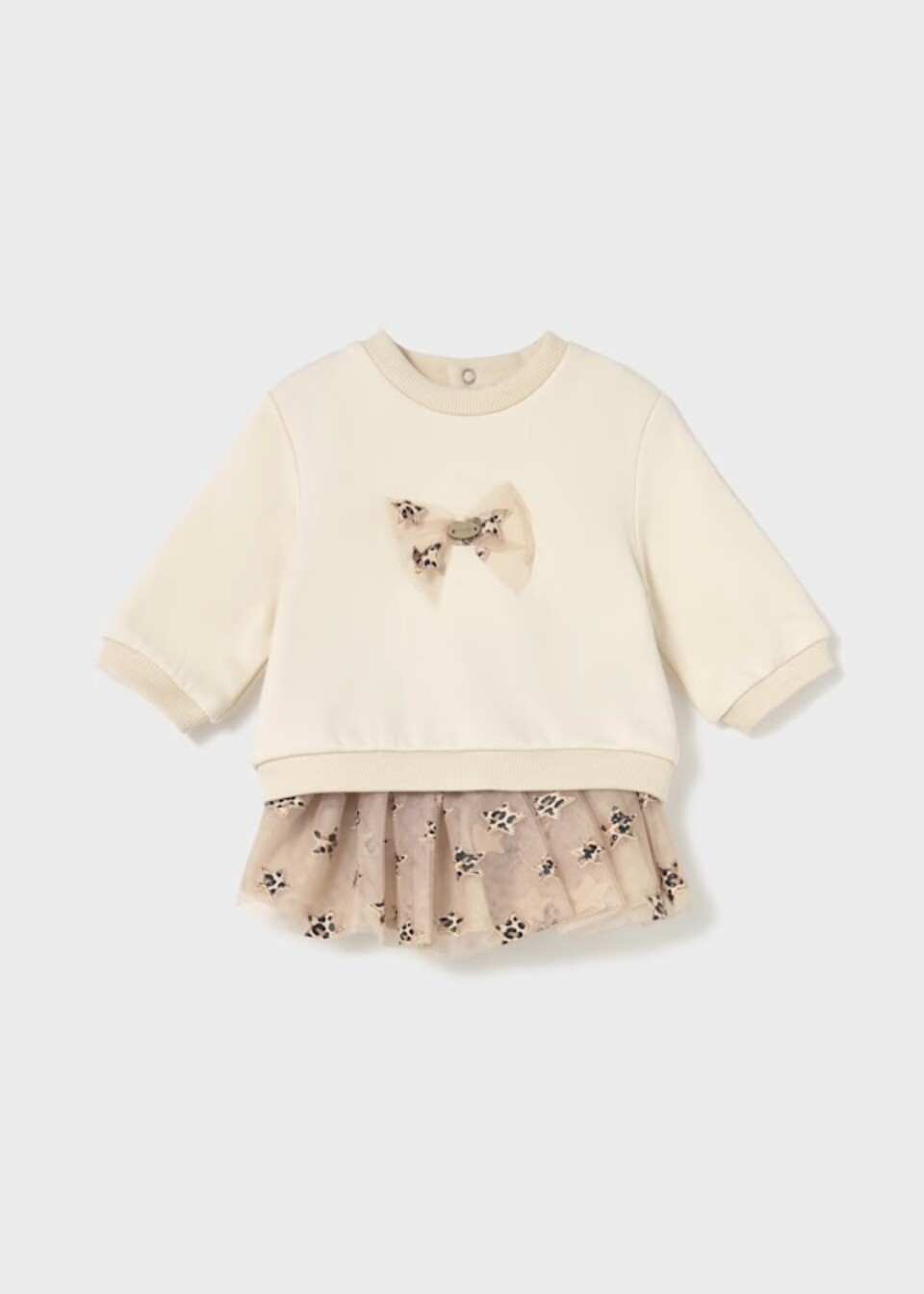 Completo 2 pezzi con gonna in tulle e felpa Mayoral