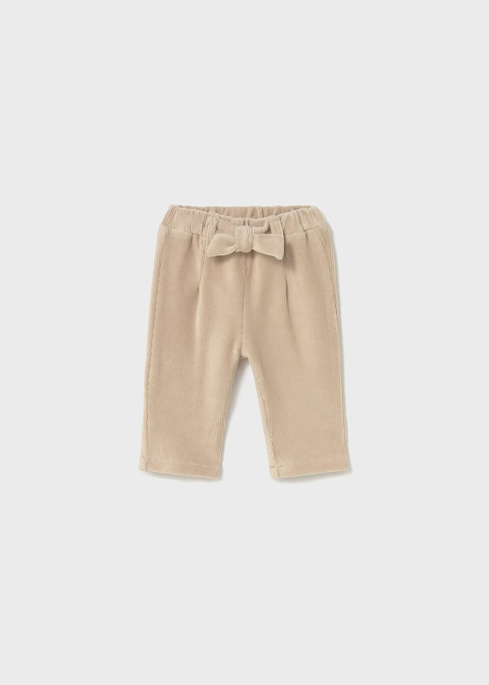 Pantalone in velluto neonata Panna Mayoral