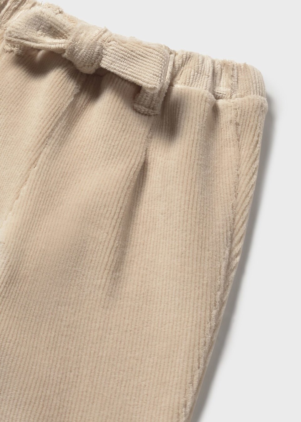 Pantalone in velluto neonata Panna Mayoral