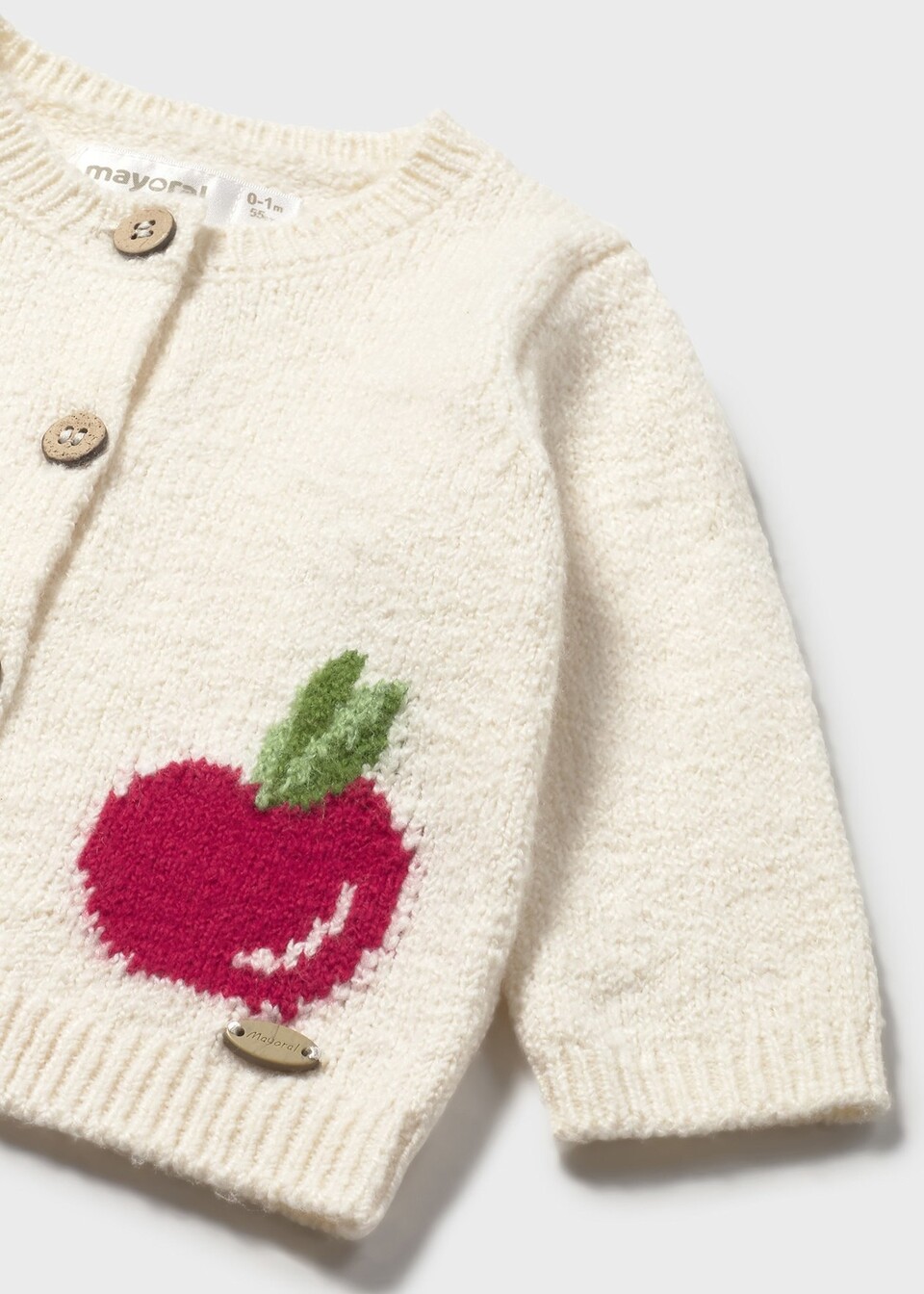 Cardigan neonata in caldo cotone Panna Mayoral