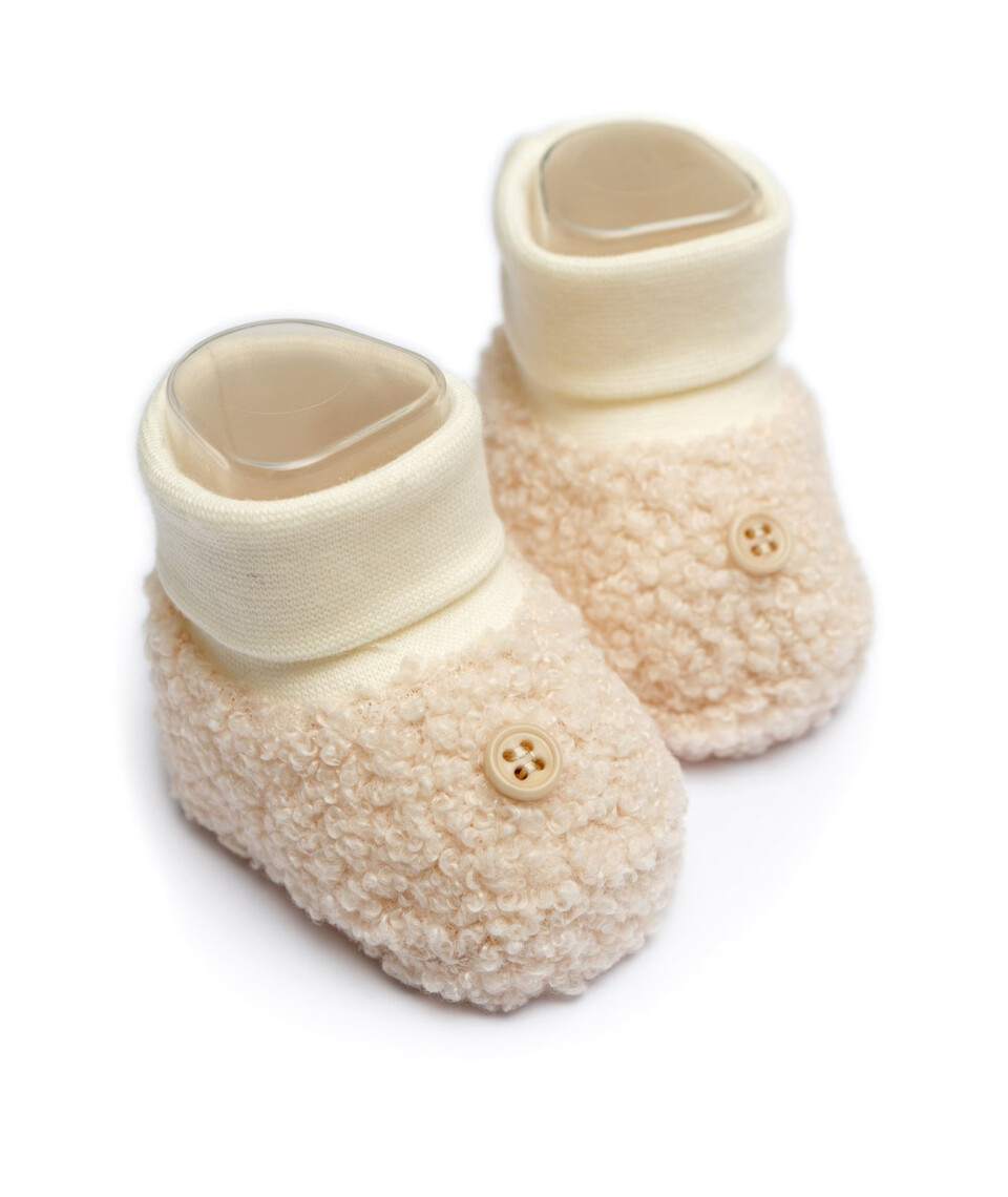 Babbucce in pellicciotto Panna Barcellino