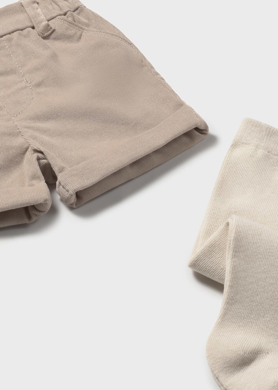 Completo 3 pezzi in caldo cotone Beige / Rosso Mayoral