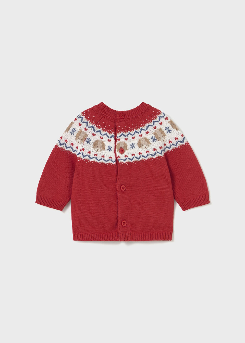 Maglione neonato in caldo cotone Rosso Mayoral