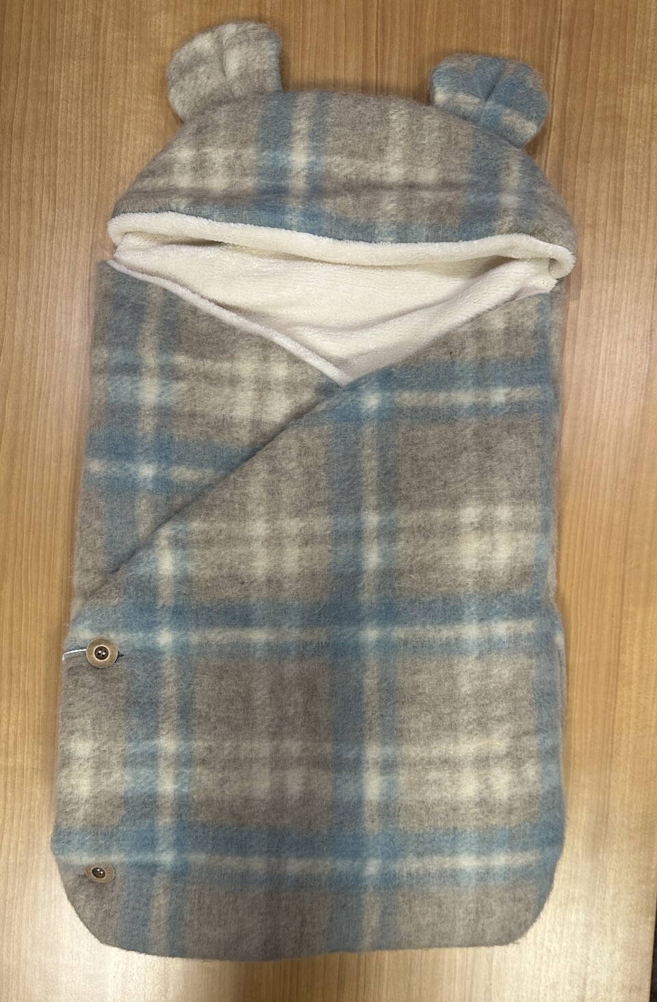 Sacco nanna a quadri Beige / Cielo Barcellino