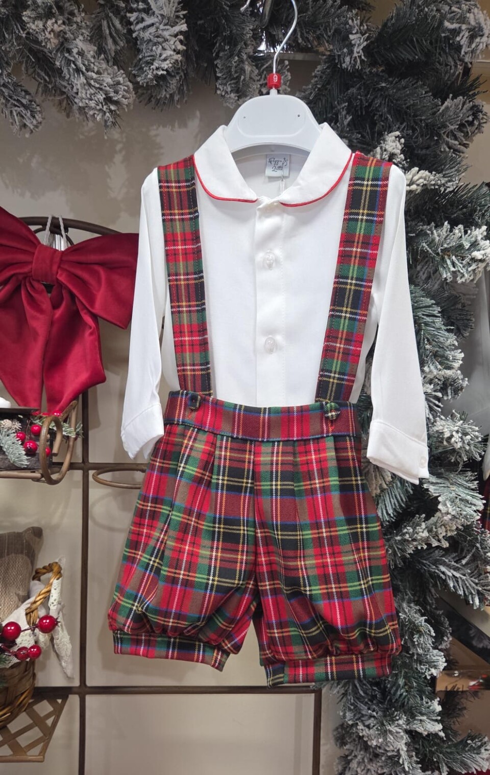 Completo 2 pezzi bimbo Tartan Pappa e Latte